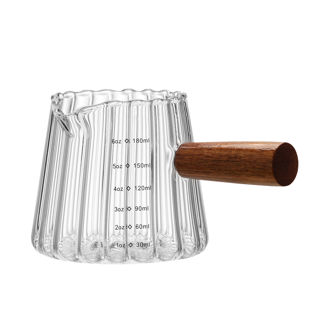 Mini Coffee Cup, Glass Milk Cup, Italian Coffee Cup With Wooden Handle, Coffee Measuring Cup