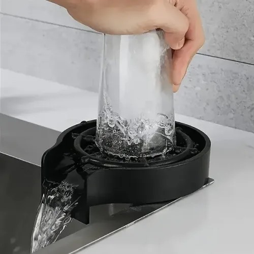 Kitchen Sink 2-piece Faucet Cup Flusher, Automatic Sink Flusher, Sink Sprayer With Kitchen Sink Hose