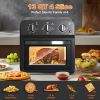 Family Size Air Fryer Toaster Oven Combo,13QT,360Â° Hot Air Circulation For Healthy Oil-Free Cooking, Multifunctional Convection Contertop Oven, Adjus