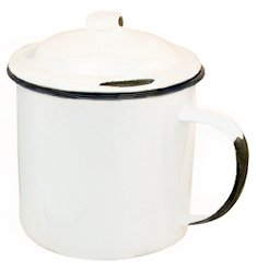 Enamel Mug with Lid