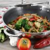 Chef 12.5-Inch 3-Ply Stainless Steel Nonstick Wok With Lid