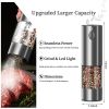 Electric Salt And Pepper Grinder Set - Battery-powered Spice Grinder, Adjustable For Coarseness, Durable Plastic