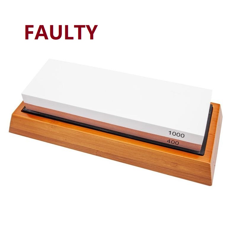 Faulty Premium Sharpening Whetstone 17.8 X 6 X 3 Cm