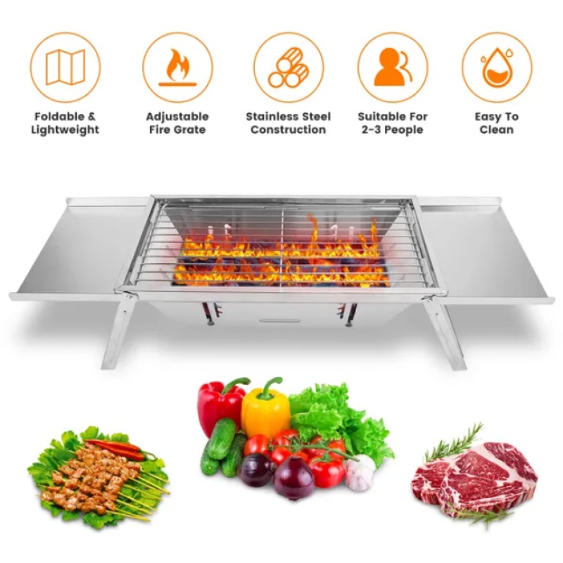 3 In 1 Foldable Charcoal Grill