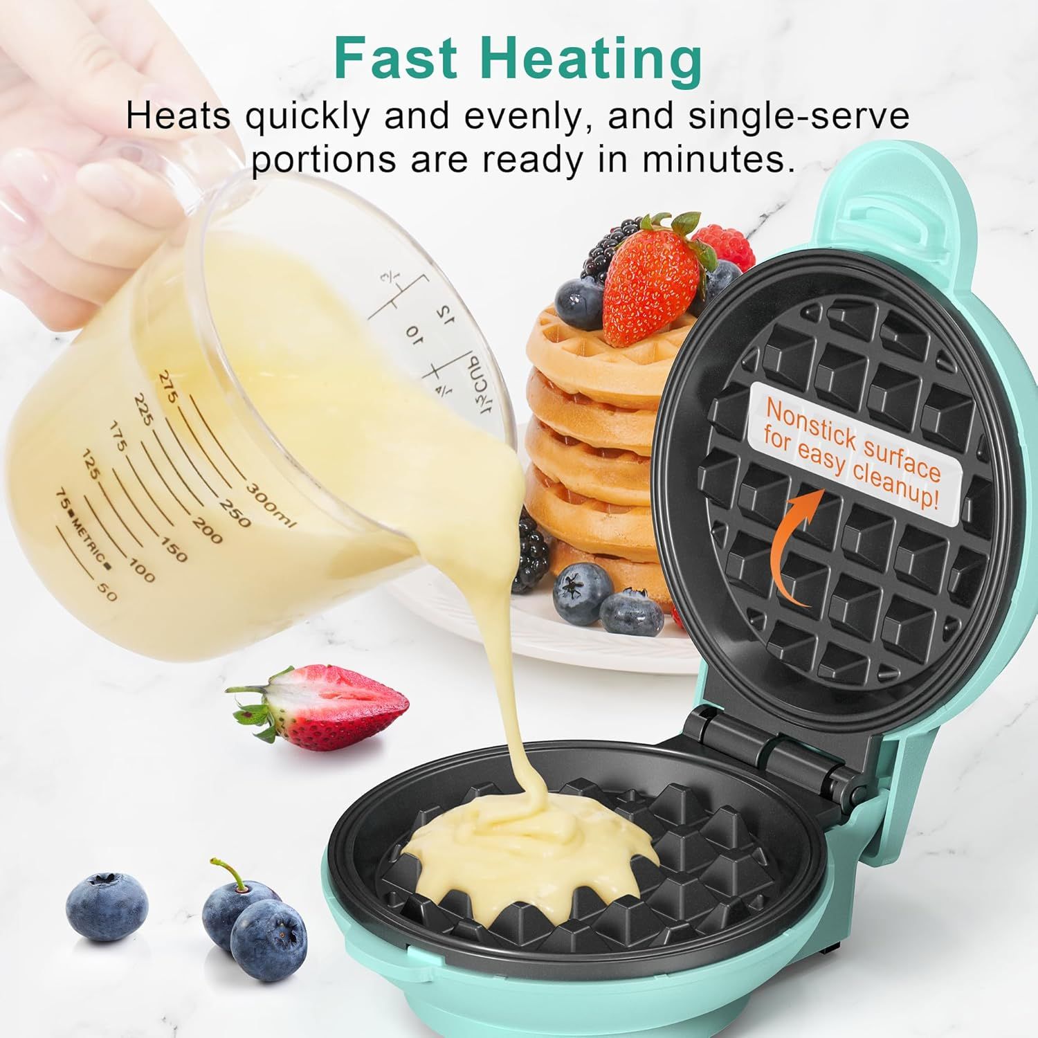 Mini Waffle Maker 4 Inches
