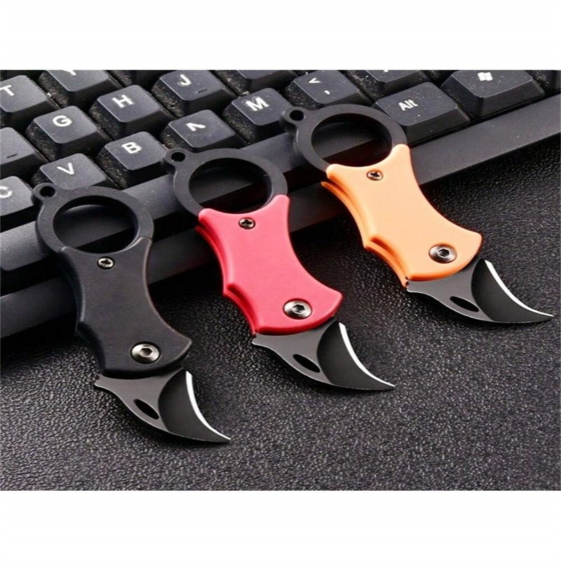 Colorful 3-piece Knife Set with Chain (Option: Threepiece set)