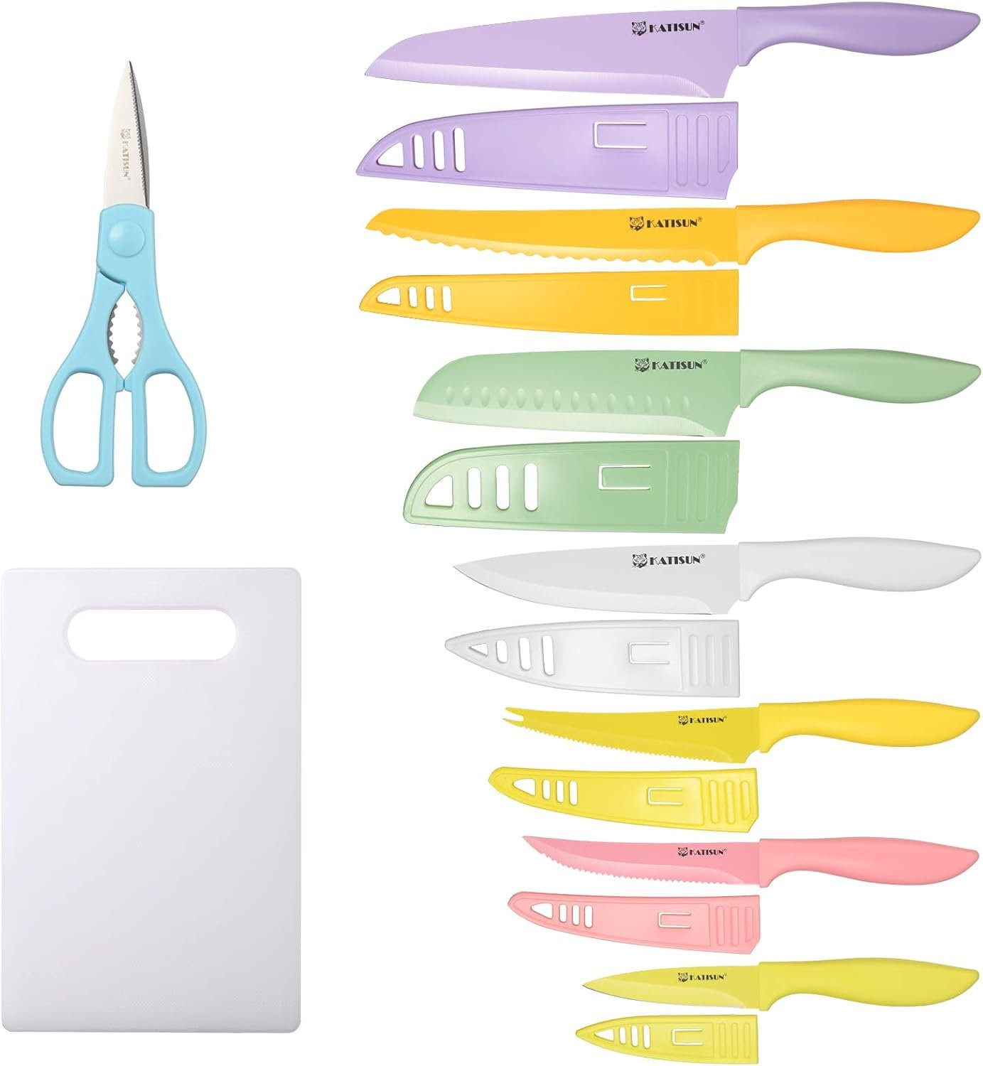 Variety Colorful 30 Piece Knife Set with Cutting Board (Option: Set1)