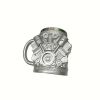 V6/V8 Engine Design Mug - Heavy-Duty Metal Construction, Double-Wall Insulated Cup With Non-Slip Grip - Vintage Automotive Beer Cup, Coffee Mug Gift F